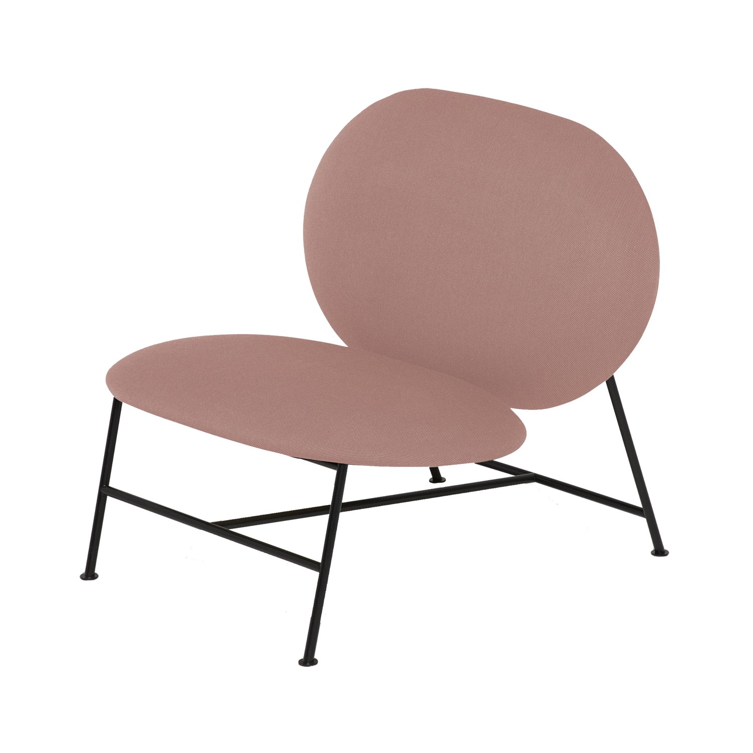 Northern Oblong fotel wypoczynkowy różowy | Skandynawski Design | Krzesła | Różowy