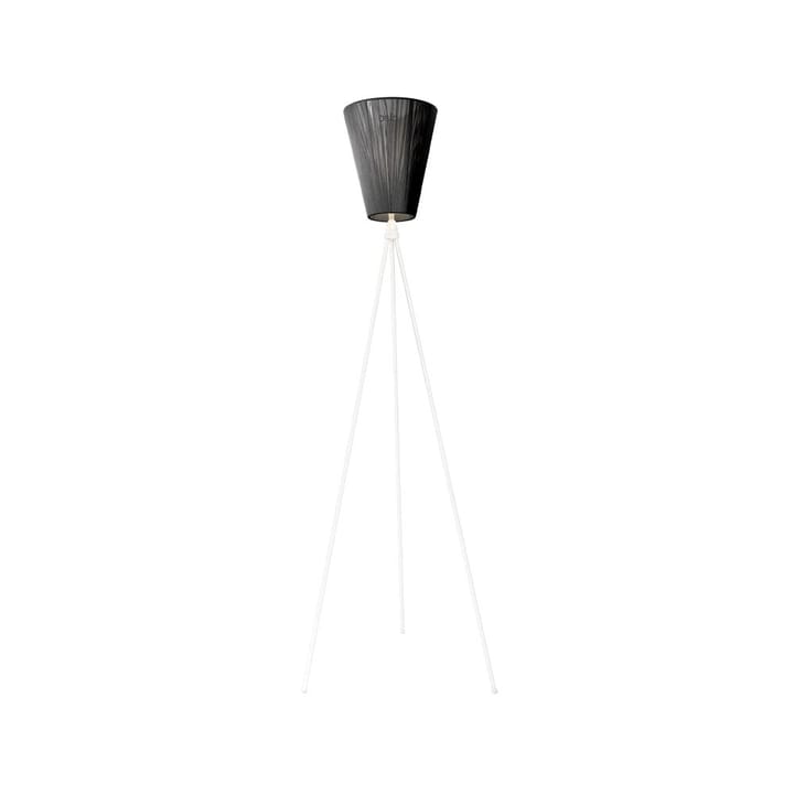 Oslo Wood lampa podłogowa - black, matowy biały stojak - Northern
