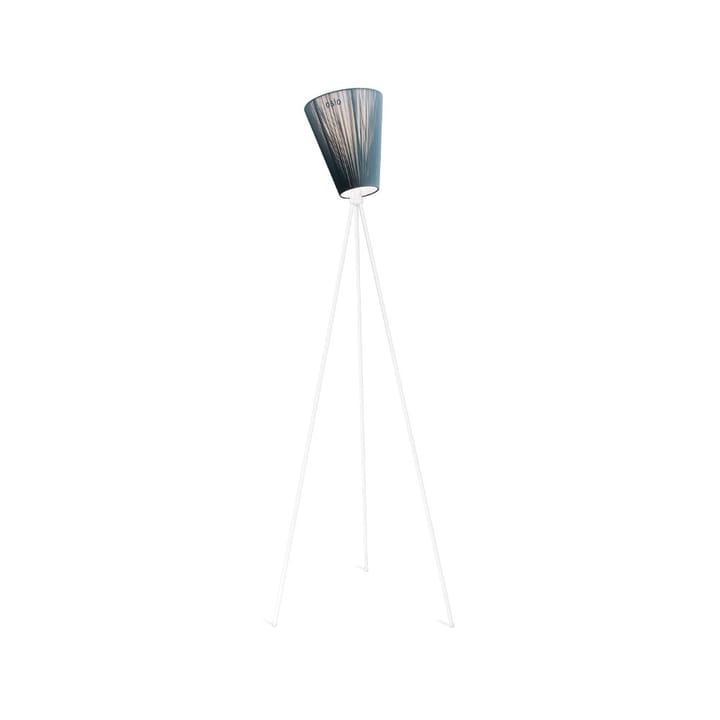 Oslo Wood lampa podłogowa - green, matowy biały stojak - Northern