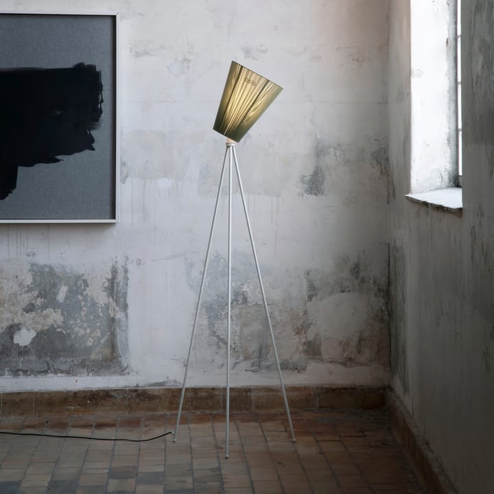 Oslo Wood lampa podłogowa klosz, Oliwkowa zieleń Northern
