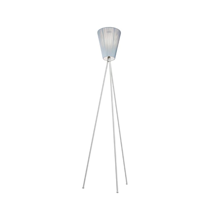 Oslo Wood lampa podłogowa - light blue, jasnoszary stojak - Northern
