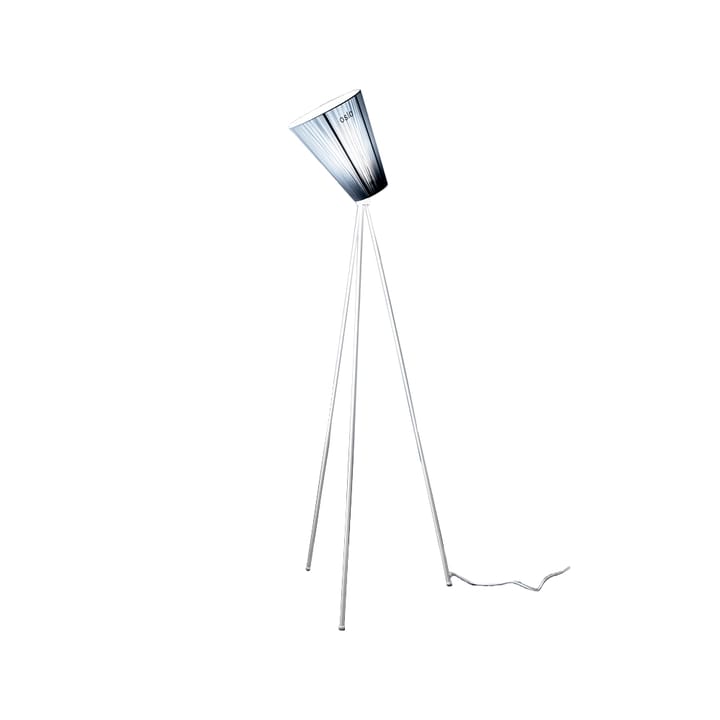 Oslo Wood lampa podłogowa - light blue, matowy biały stojak - Northern