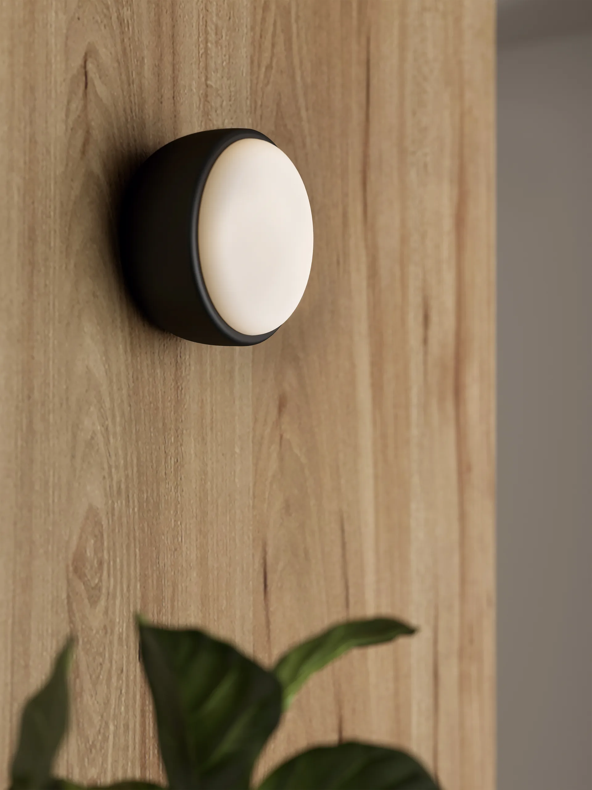 Plafon Over Me Ø20 cm, Matowa czerń Northern