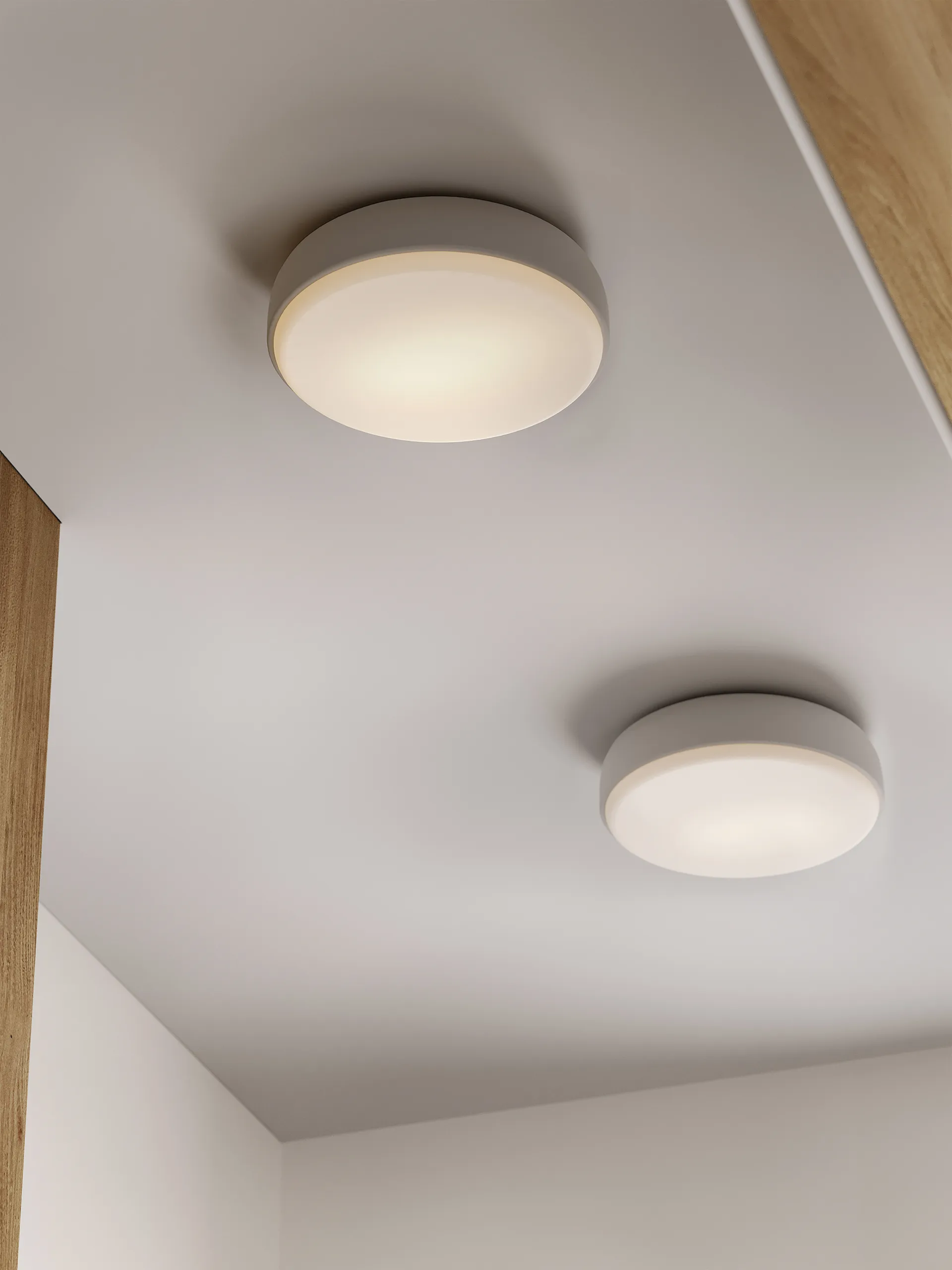 Plafon Over Me Ø50 cm, Biały Northern