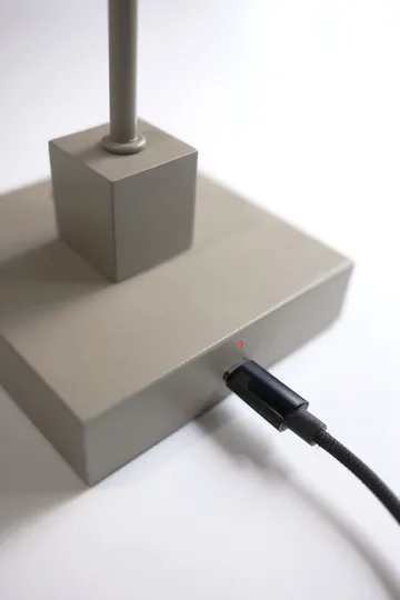 Przenośna stołowa lampa Snowball 33 cm - Grey beige - Northern