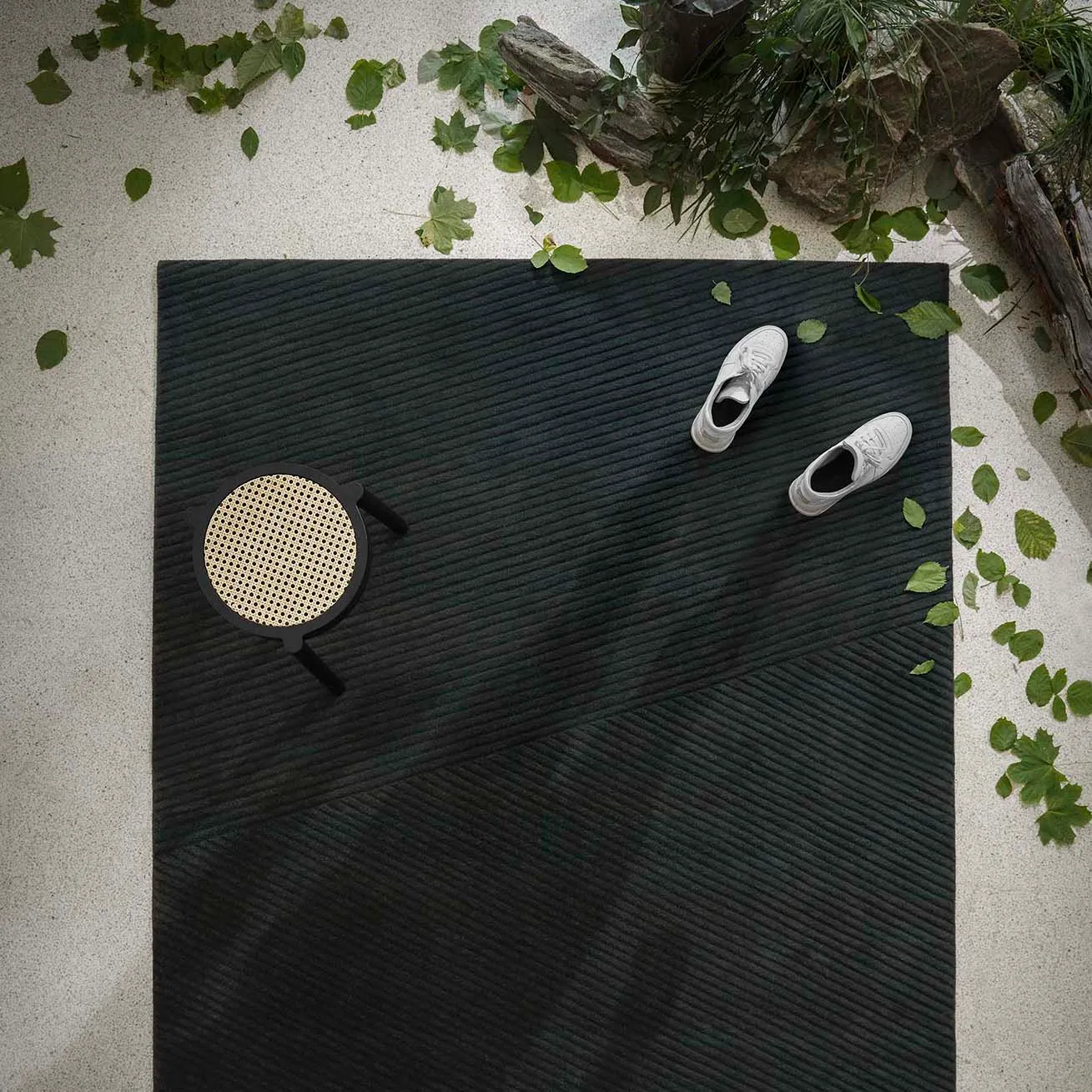 Row dywan Duży 200x300 cm, Ciemnozielony Northern