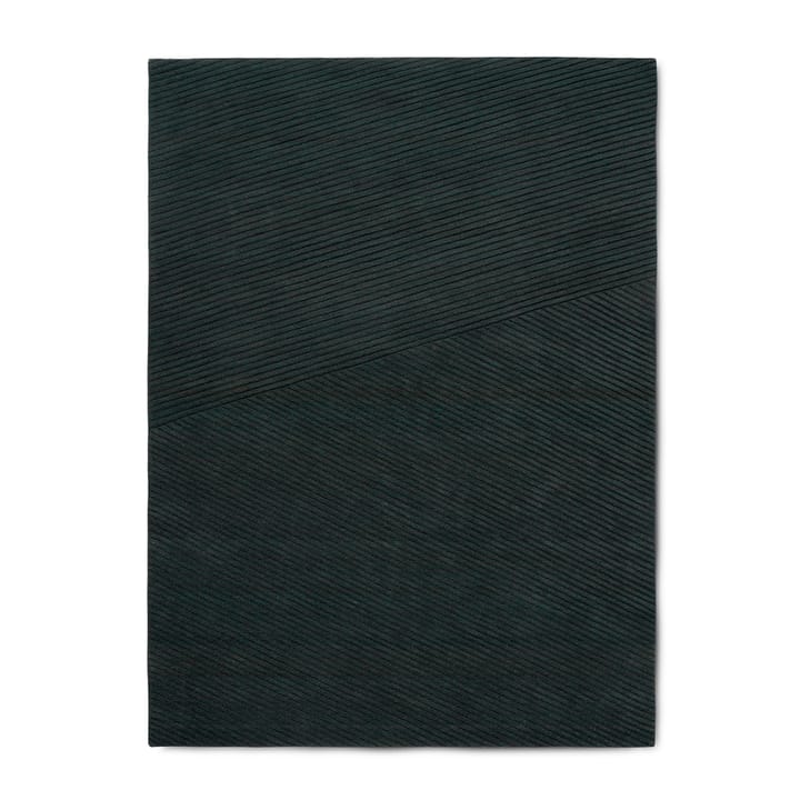 Row dywan średni 170x240 cm - Ciemnozielony - Northern