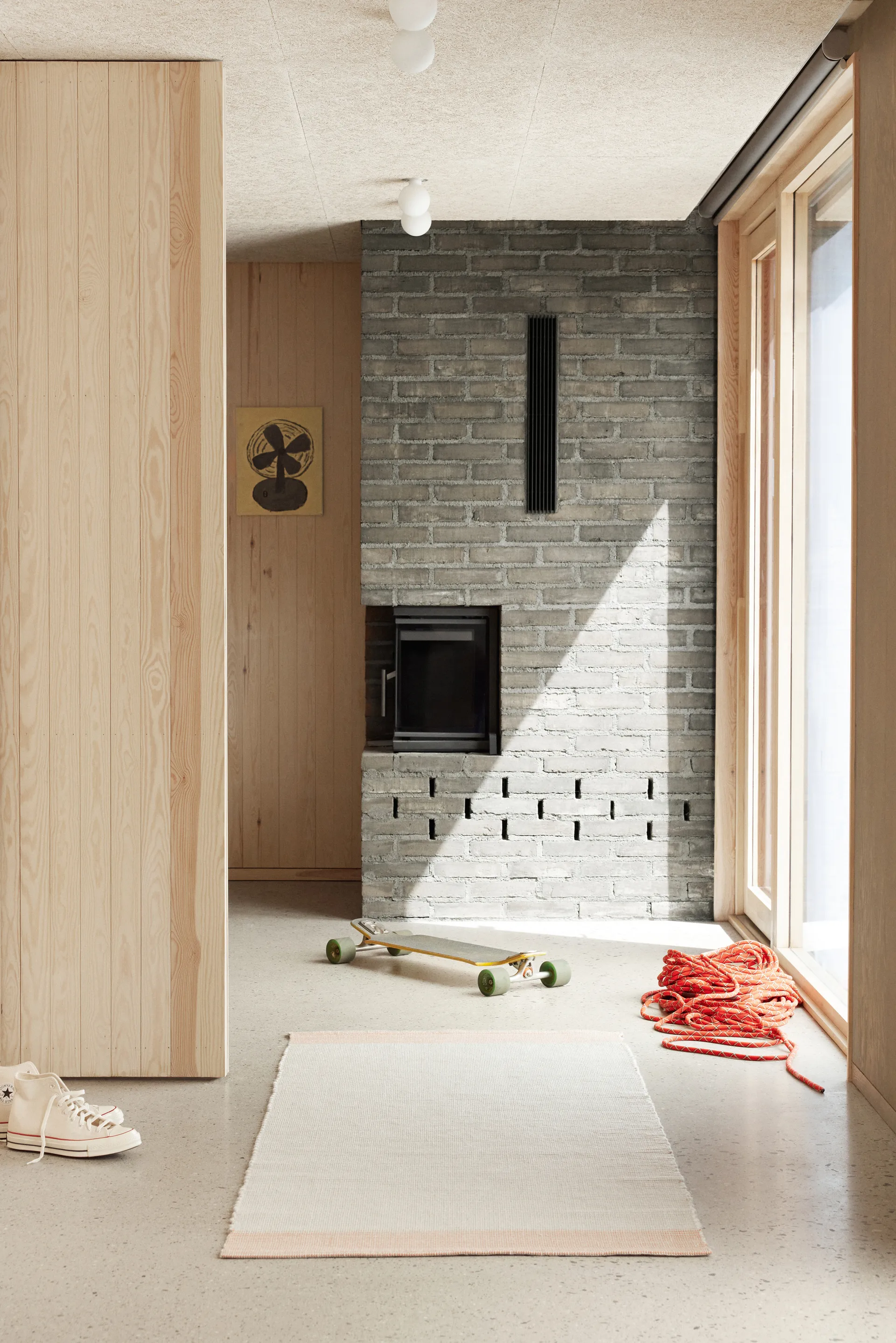 Spool dywan 80x200 cm, Grey-red Northern