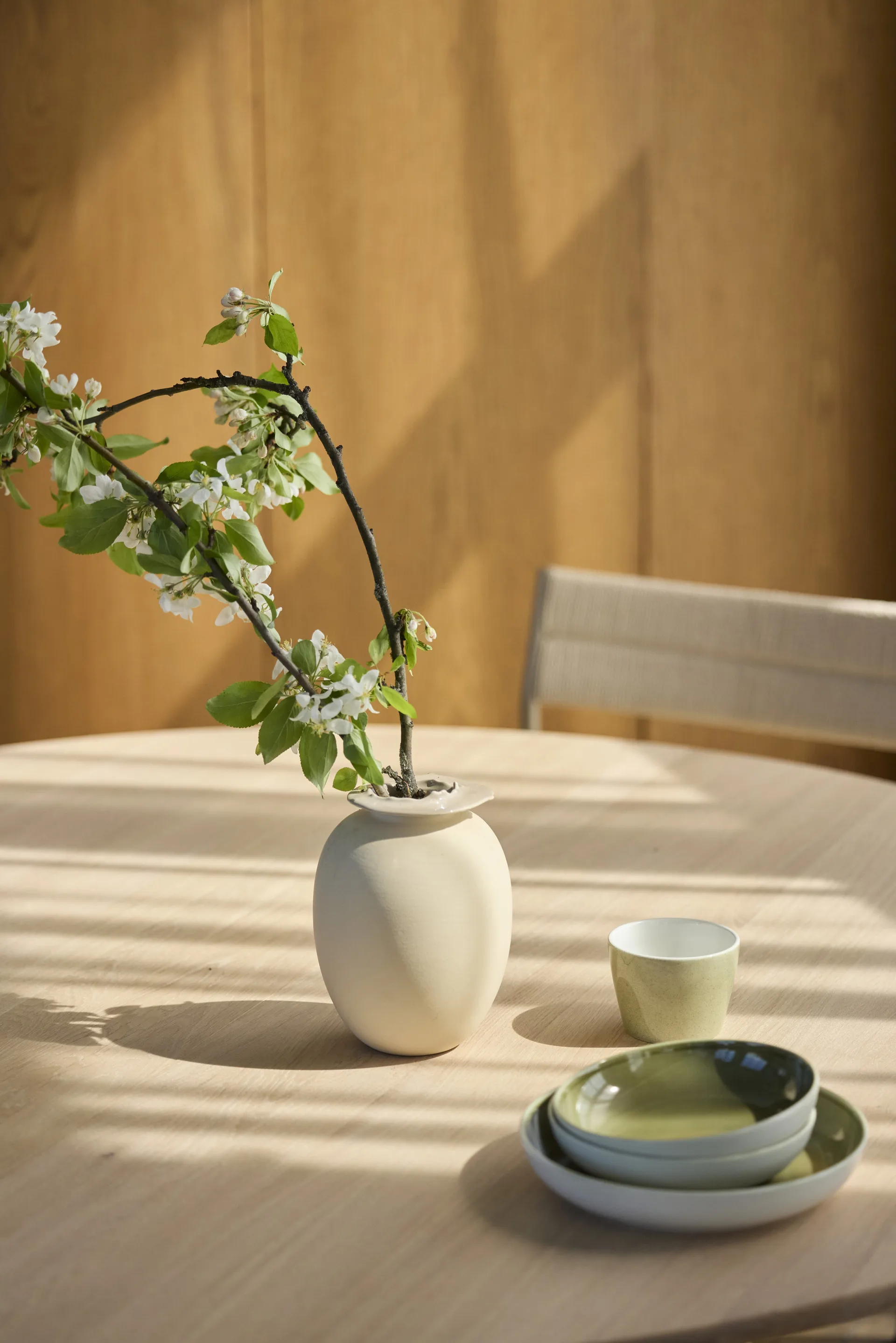 Stół rozkładany Expand  Ø140 cm, Jasnoolejowany dąb Northern