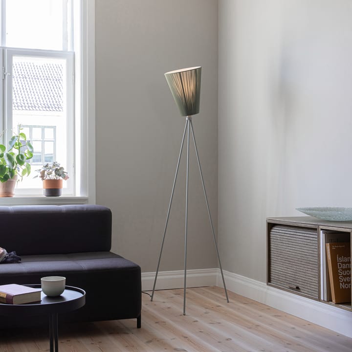 Stojak na lampę podłogową Oslo Wood, Jasnoszary Northern