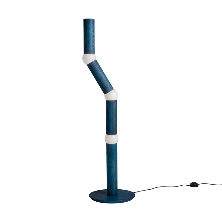 Lampa podłogowa Lightbone o wysokości 124,3 cm - Niebieski dąb - Oblure