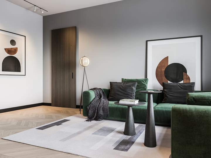 Lampa podłogowa Mondo o wysokości 153 cm, Czarny Oblure