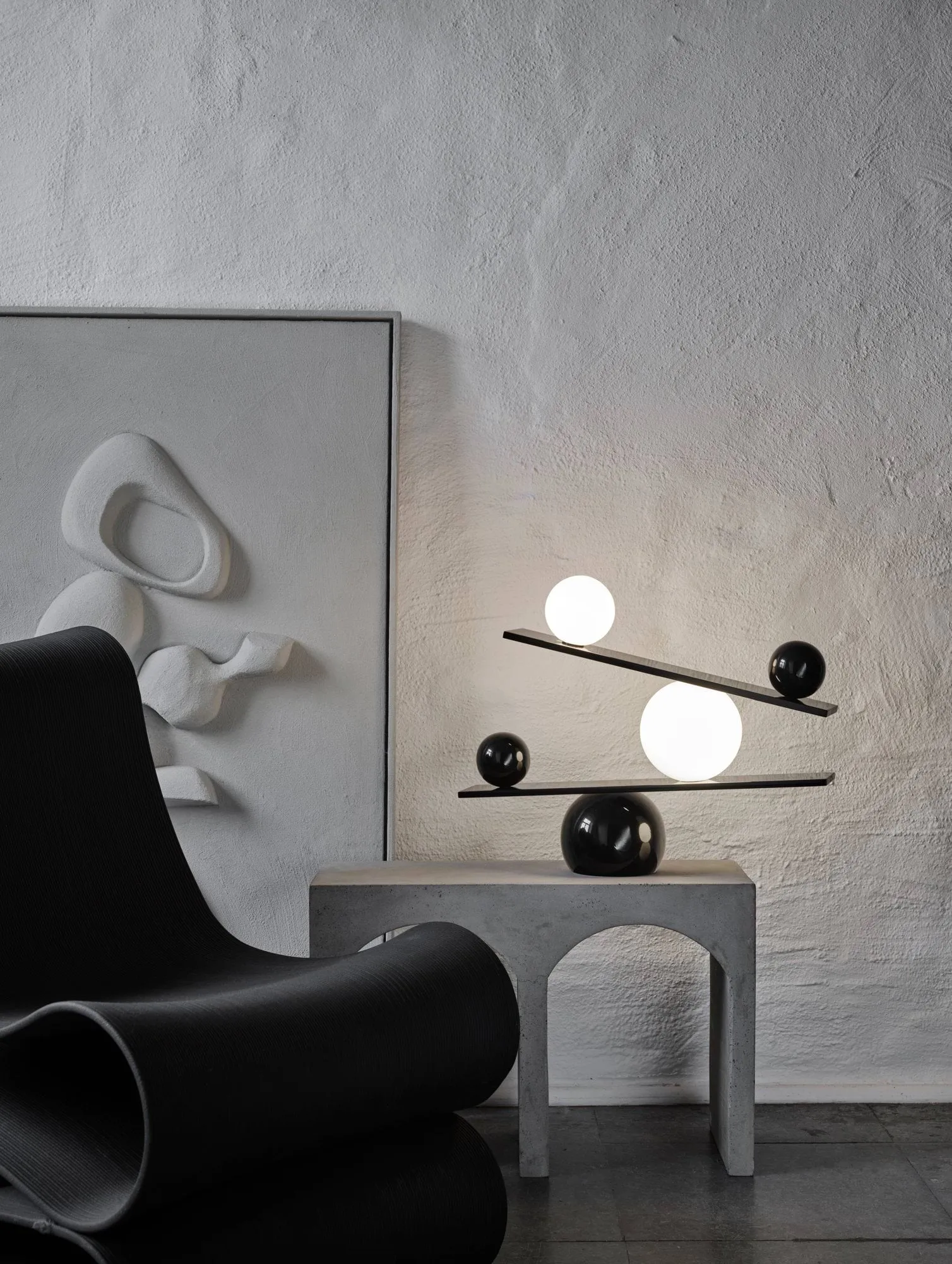 Lampa stołowa Balance, Black, v2 Oblure