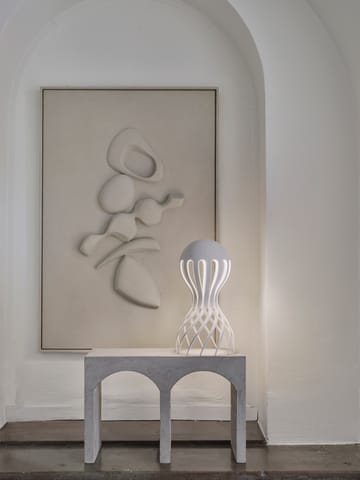 Lampa stołowa Cirrata o wysokości 44,4 cm. - Biały - Oblure