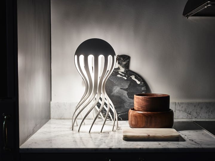 Lampa stołowa Cirrata o wysokości 44,4 cm., Biały Oblure