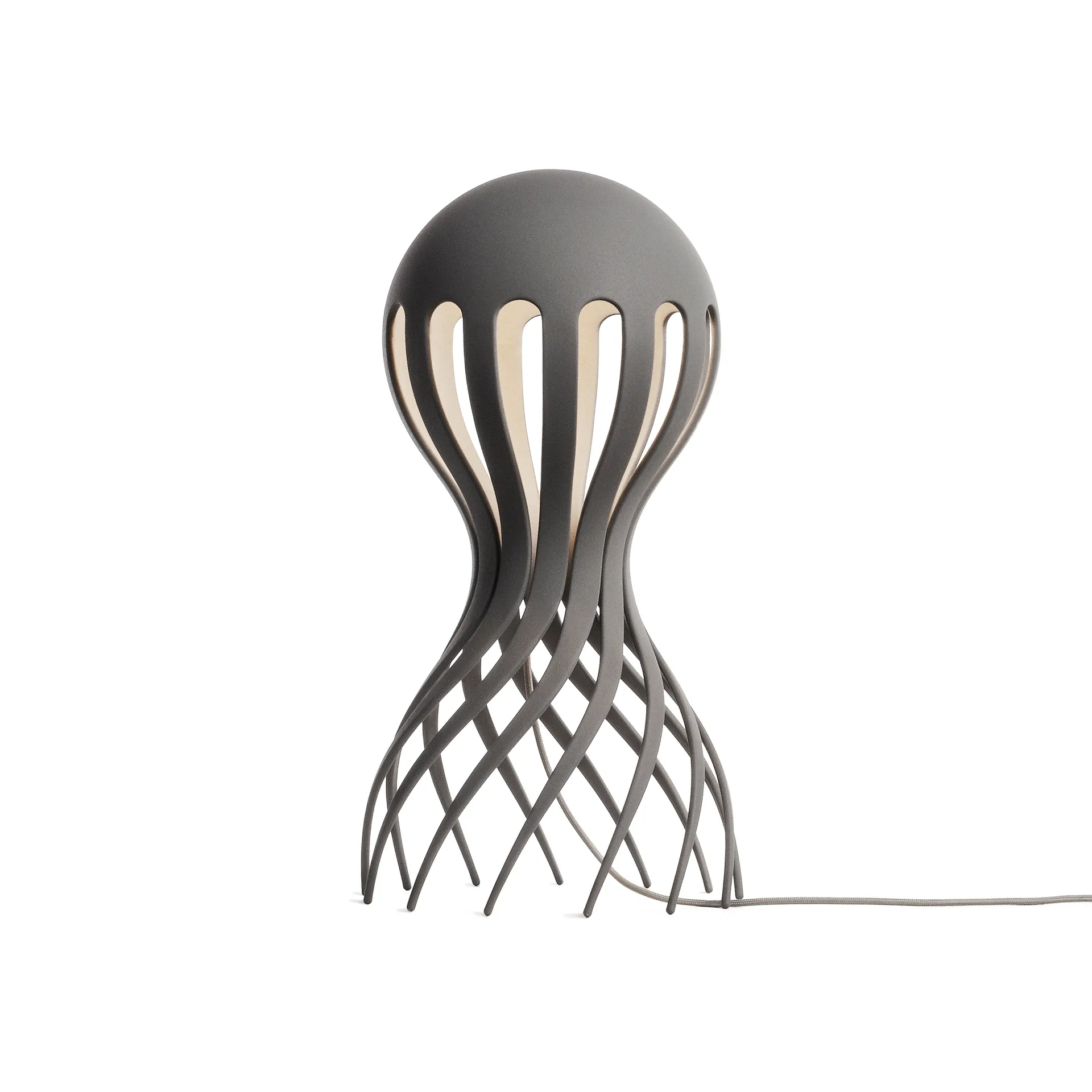 Lampa stołowa Cirrata o wysokości 44,4 cm., szary Oblure