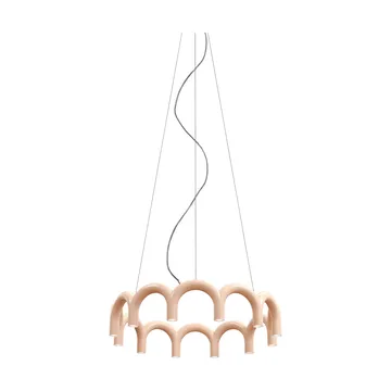 Lampa wisząca Arch Circle - Nude, Ø98 cm - Oblure