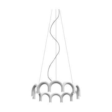 Lampa wisząca Arch Circle - White, Ø98 cm - Oblure