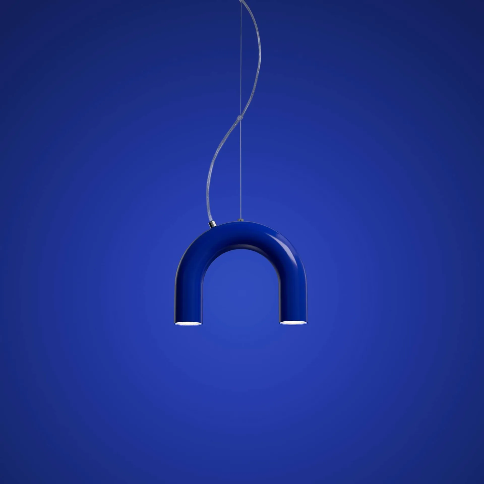 Lampa wisząca Arch Single, Blue, 25,5 cm Oblure