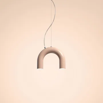 Lampa wisząca Arch Single - Nude, 25,5 cm - Oblure