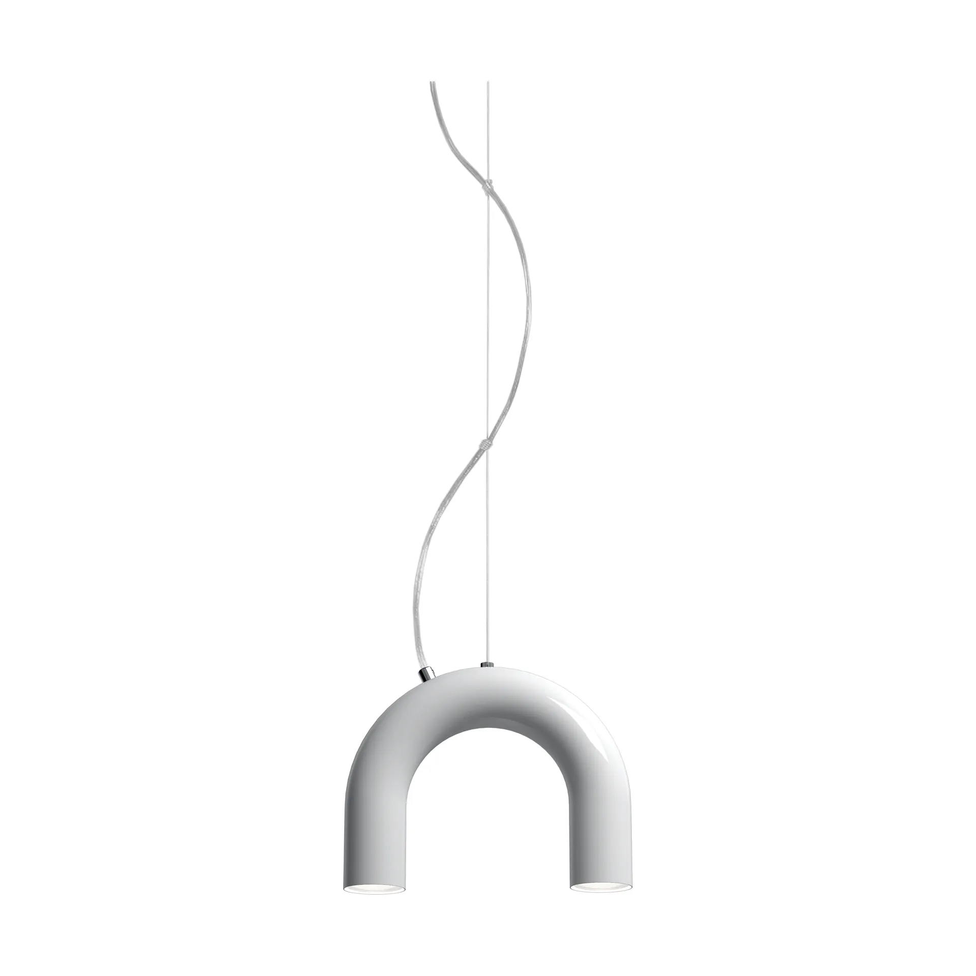 Lampa wisząca Arch Single, White, 25,5 cm Oblure