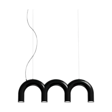 Lampa wisząca Arch Triplette - Black, 65,6 cm - Oblure