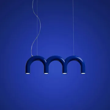 Lampa wisząca Arch Triplette - Blue, 65,6 cm - Oblure