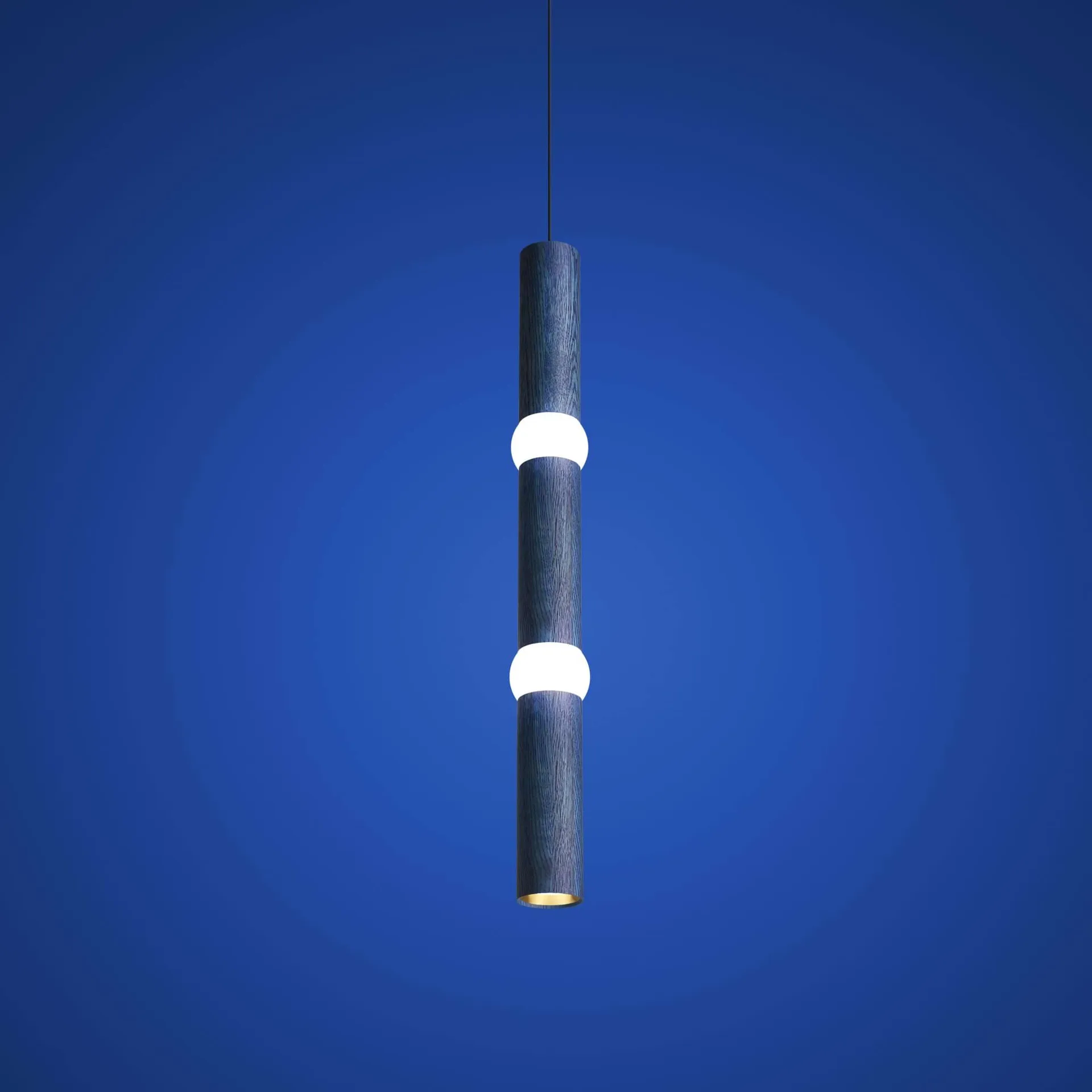 Lampa wisząca Lightbone, Large 83,6 cm, blue oak Oblure