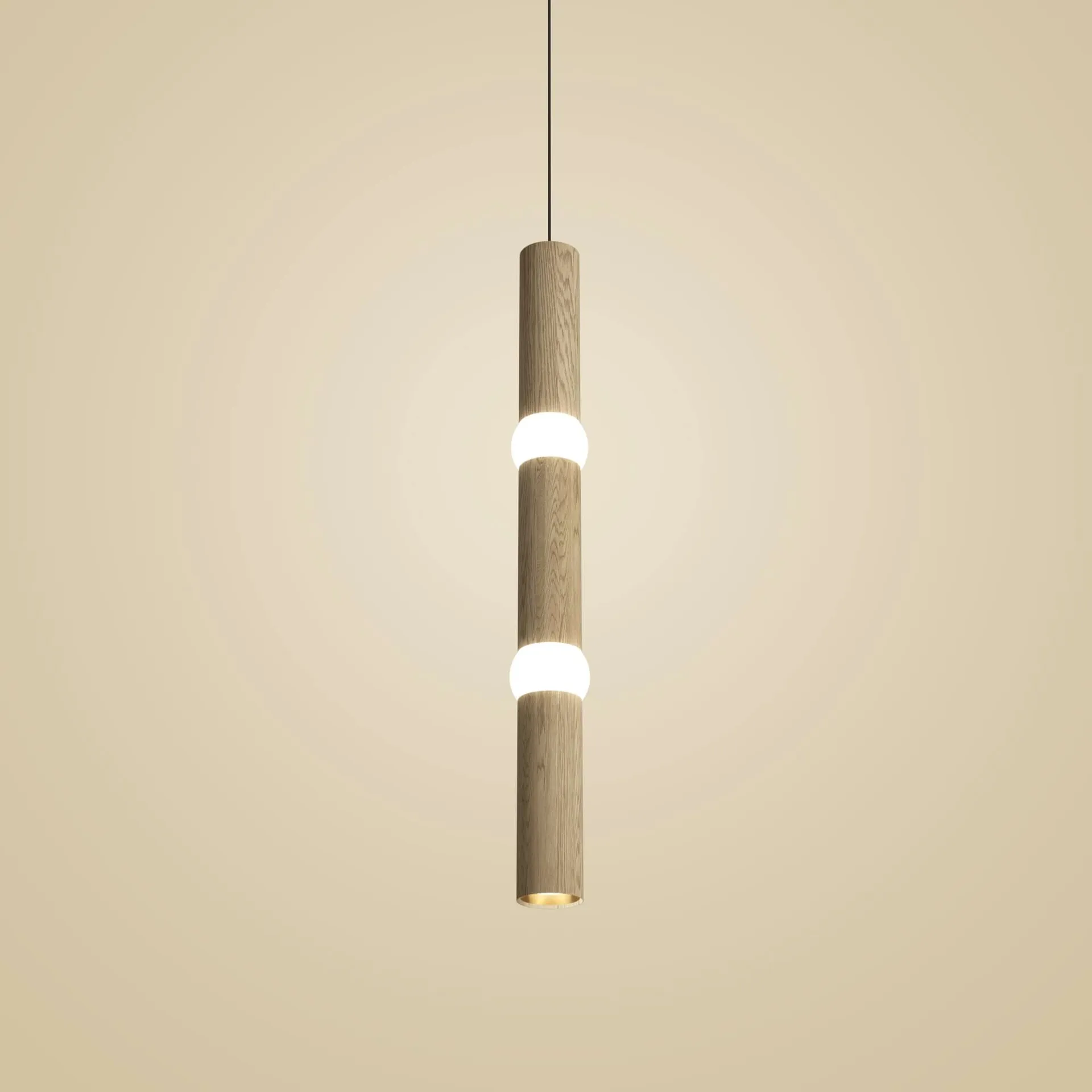 Lampa wisząca Lightbone, Large 83,6 cm, natural oak Oblure
