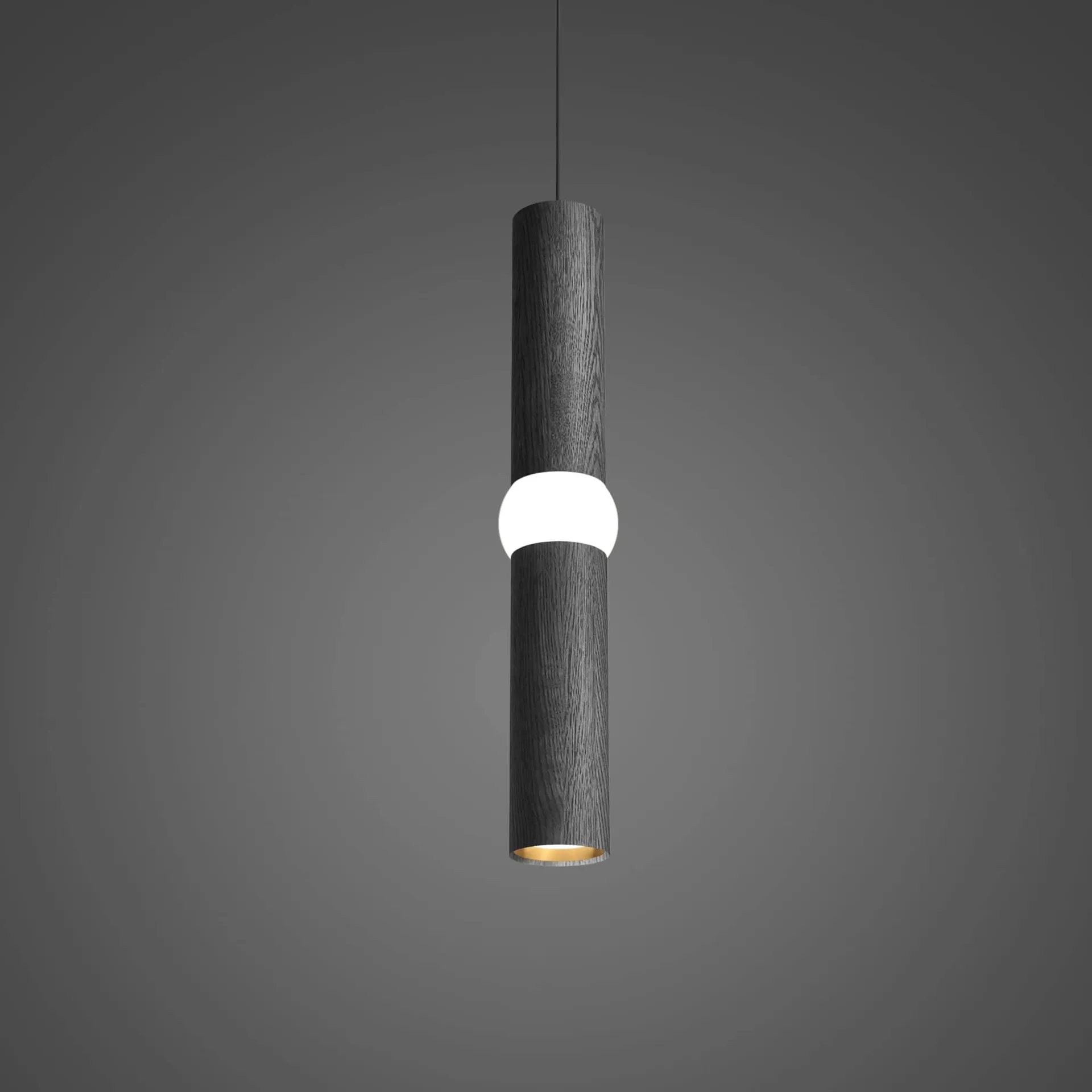 Lampa wisząca Lightbone, Medium 53,8 cm, black oak Oblure