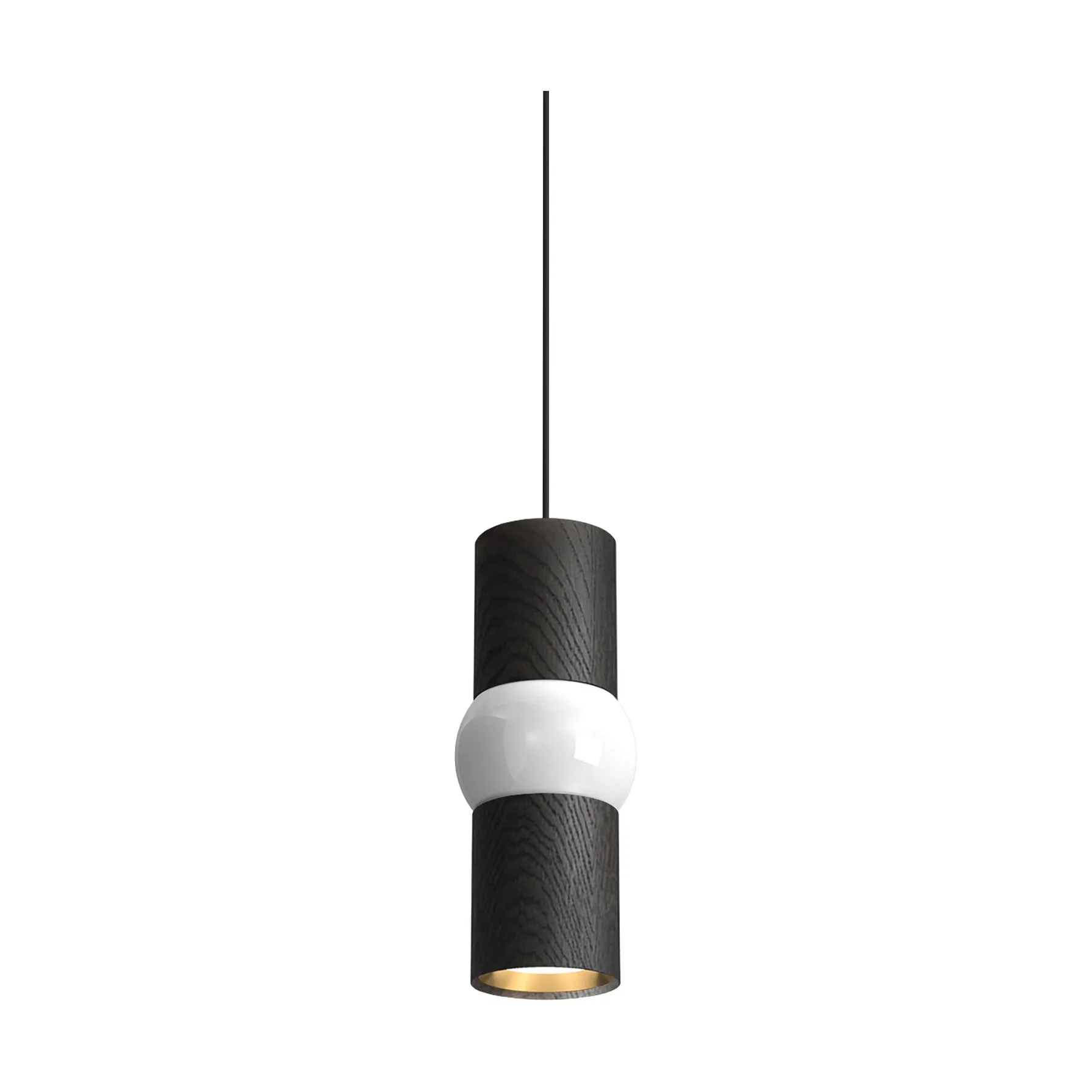 Lampa wisząca Lightbone, Small 24 cm, black oak Oblure