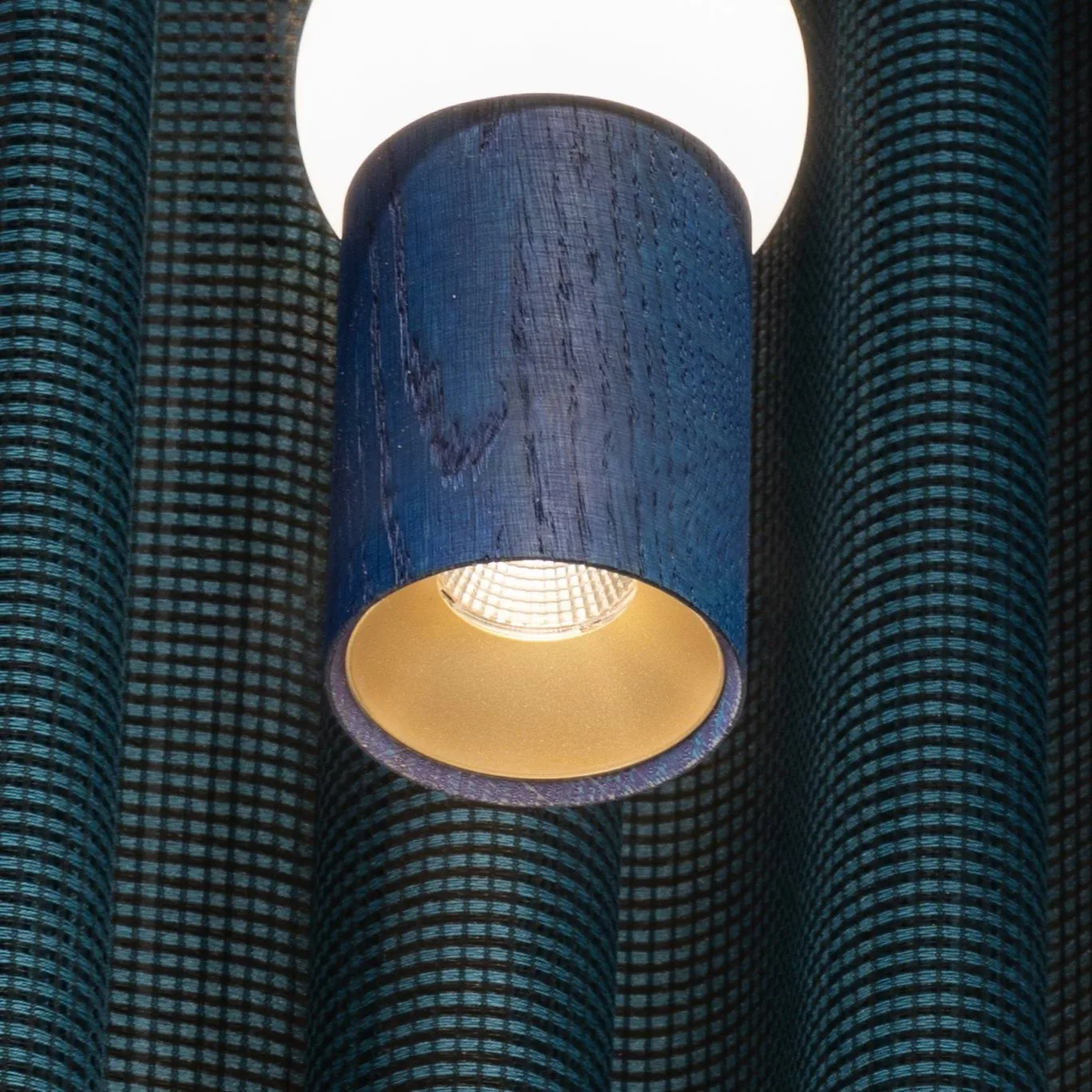 Lampa wisząca Lightbone, Small 24 cm, blue oak Oblure