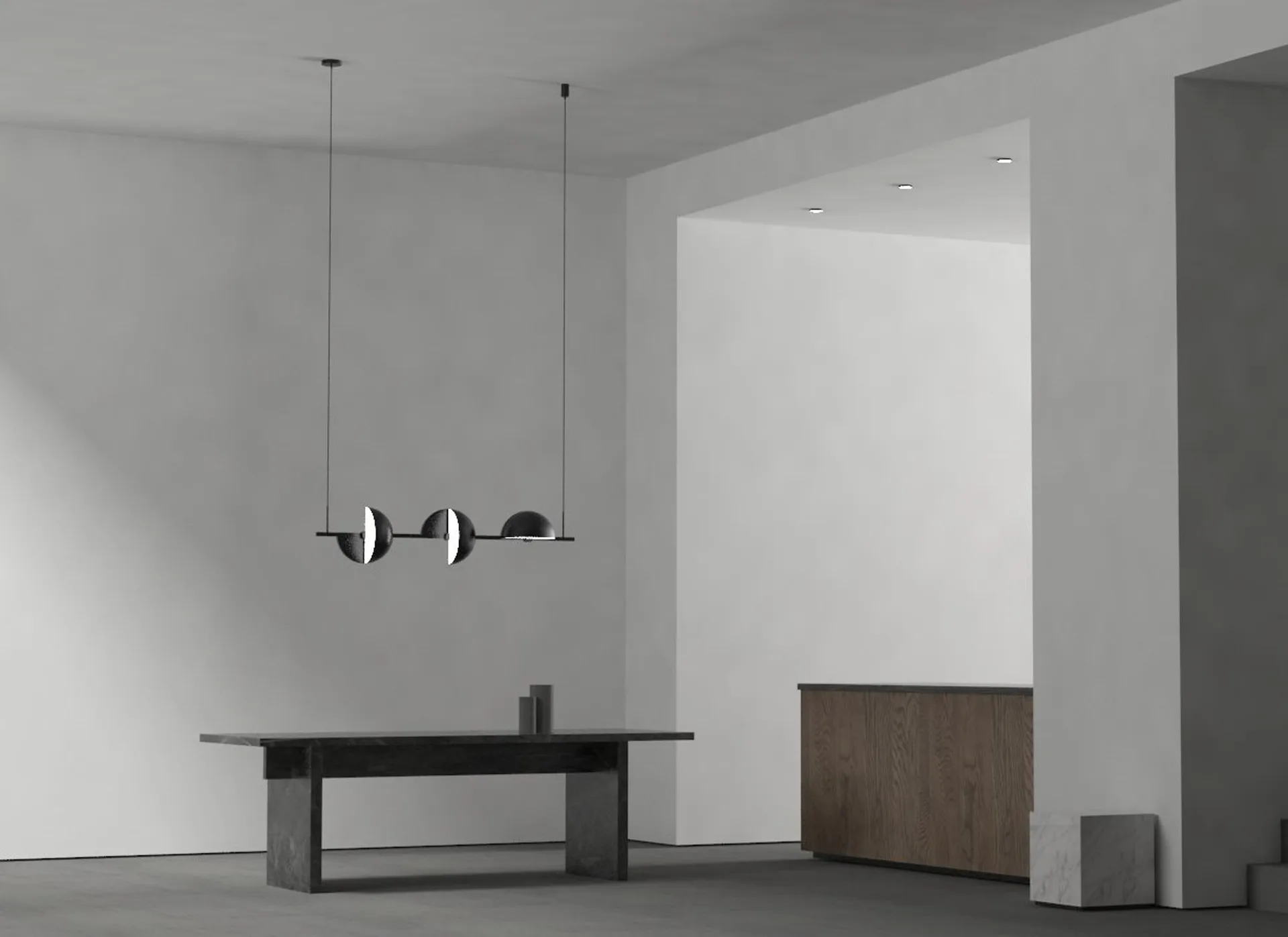 Trapeze potrójne wahadło o długości 140 cm, Czarny Oblure