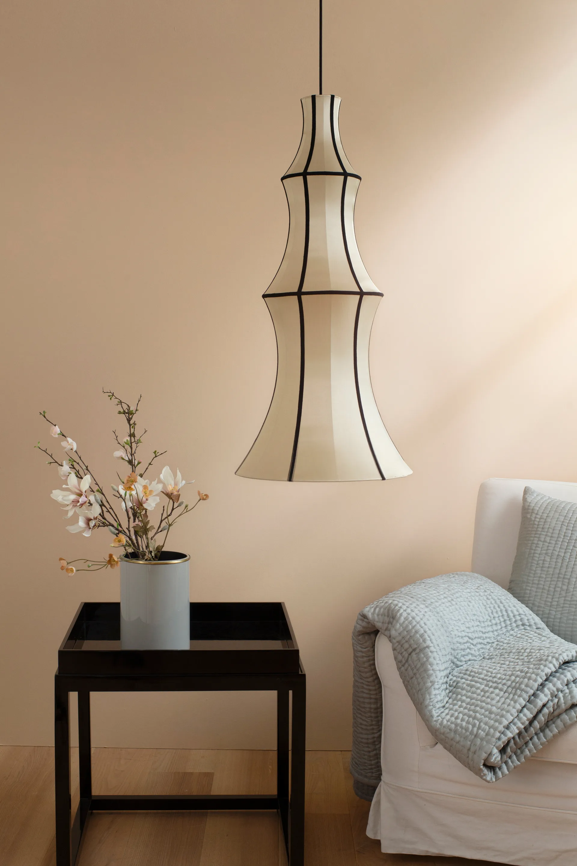 Abażur Indochina Classic Long, Kit-black Oi Soi Oi