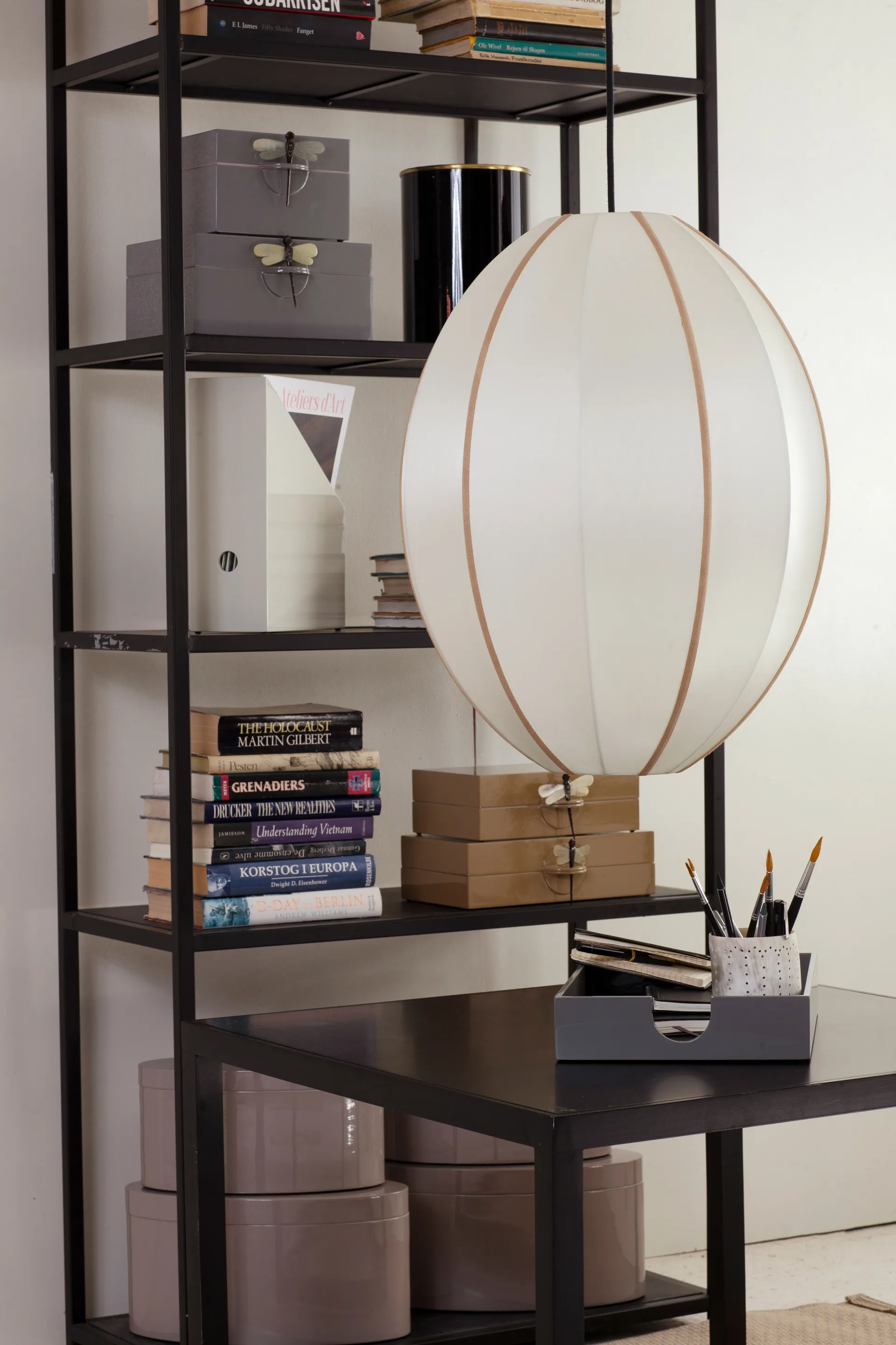 Abażur Indochina Classic Oval L, Offwhite-amber Oi Soi Oi