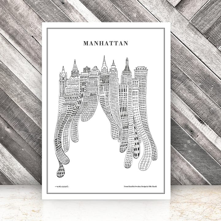 Plakat Manhattan , 50x70 cm Olle Eksell