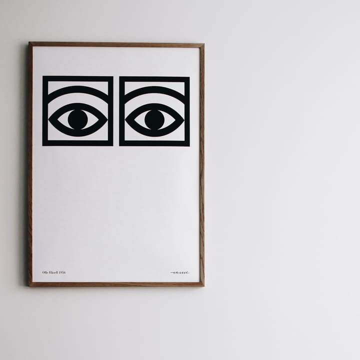 Plakat Ögon - 1 para oczu  - 50x70 cm - Olle Eksell
