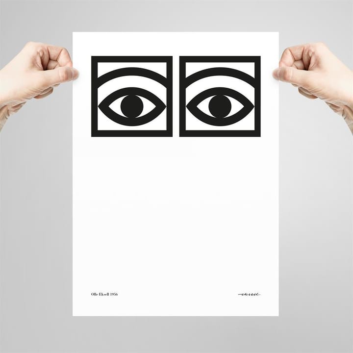 Plakat Ögon - 1 para oczu  - 50x70 cm - Olle Eksell