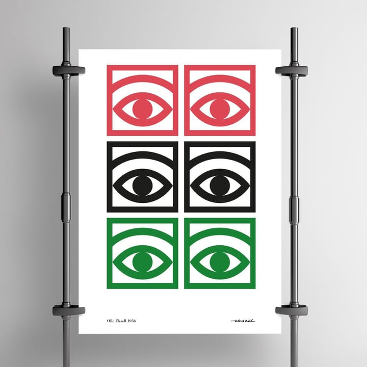 Plakat Ögon kolorowy, 50x70 cm Olle Eksell