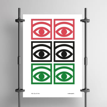 Plakat Ögon kolorowy - 50x70 cm - Olle Eksell