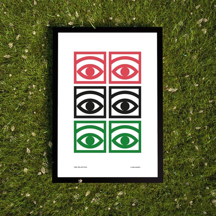 Plakat Ögon kolorowy, 50x70 cm Olle Eksell