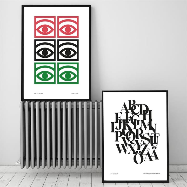 Plakat Ögon kolorowy, 50x70 cm Olle Eksell