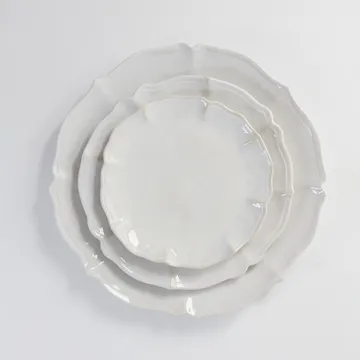 Judith duży talerz do obiadu Ø34 cm - Biały - Olsson & Jensen