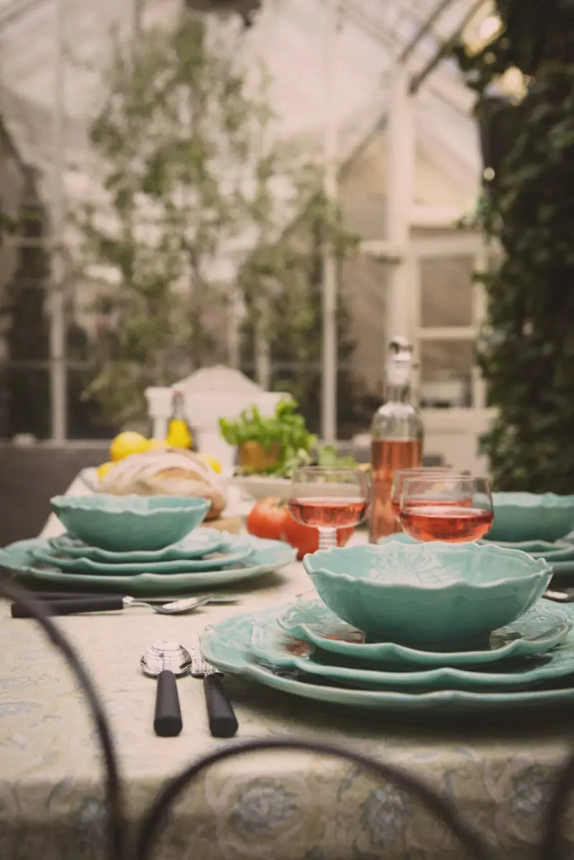 Judith duży talerz do obiadu Ø34 cm, Turkusowy Olsson & Jensen