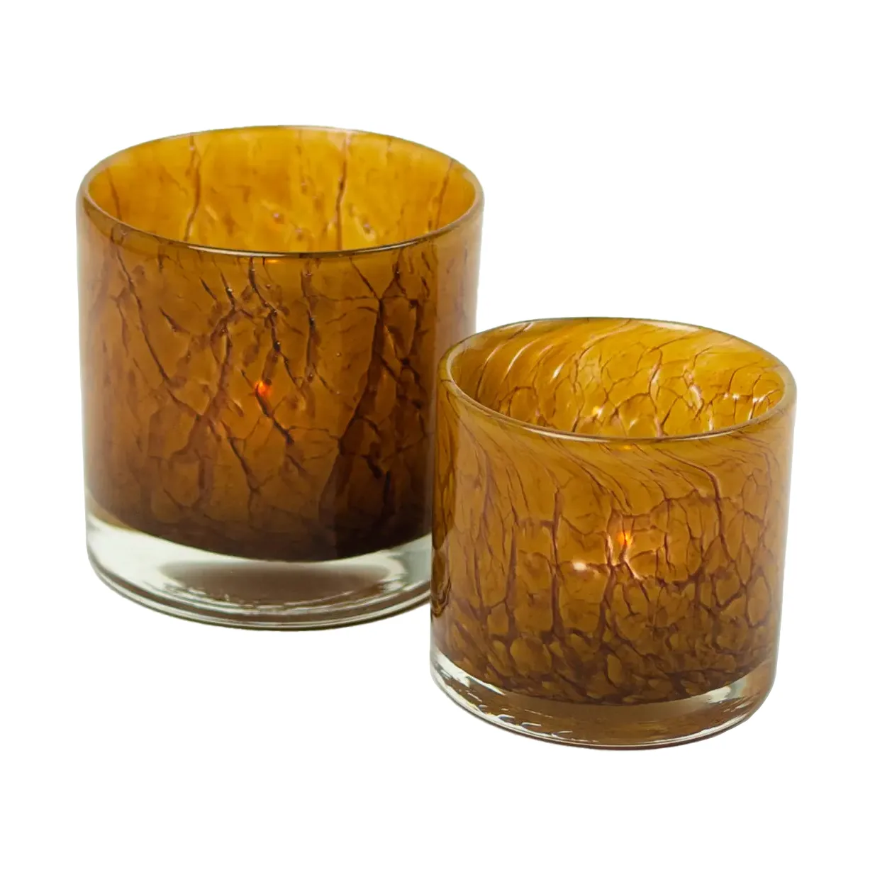 Lampion na świecę Etna Ø8 cm, Jasnobrązowy Olsson & Jensen