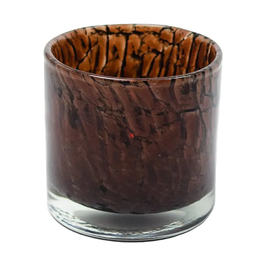 Lampion na świecę Fuji Ø10 cm, Ciemnobrązowy Olsson & Jensen