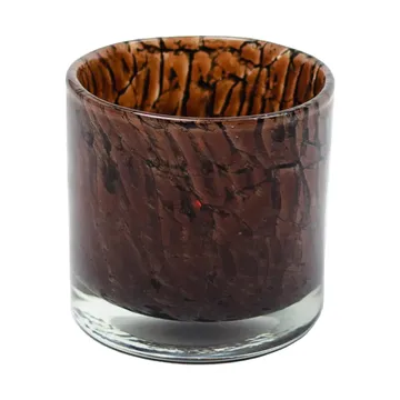 Lampion na świecę Fuji Ø10 cm - Ciemnobrązowy - Olsson & Jensen