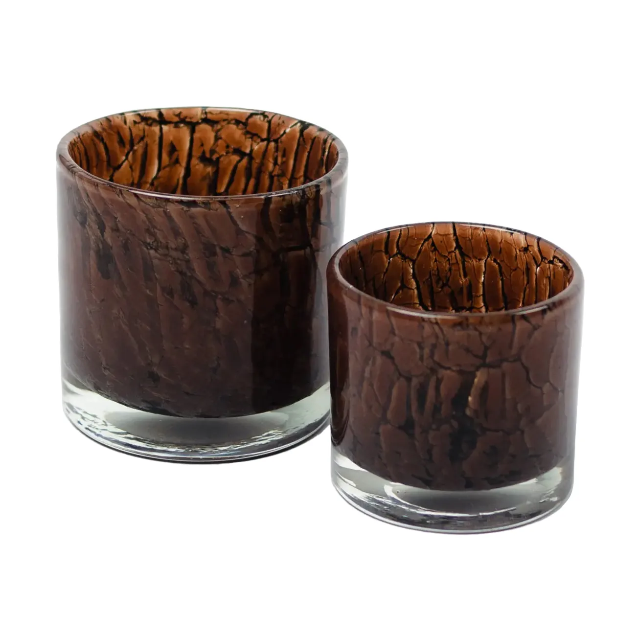 Lampion na świecę Fuji Ø10 cm, Ciemnobrązowy Olsson & Jensen