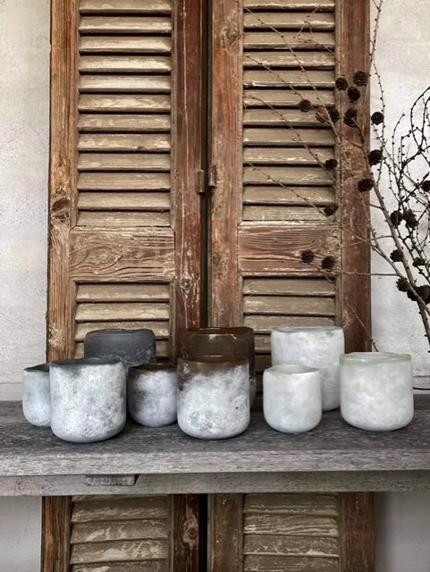 Lampion na świecę Halde 8 cm, Biały Olsson & Jensen