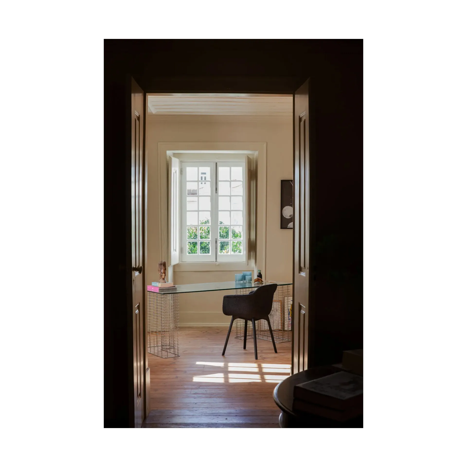 Lampion na świecę Nilla 12 cm, Jasnoniebieski Olsson & Jensen